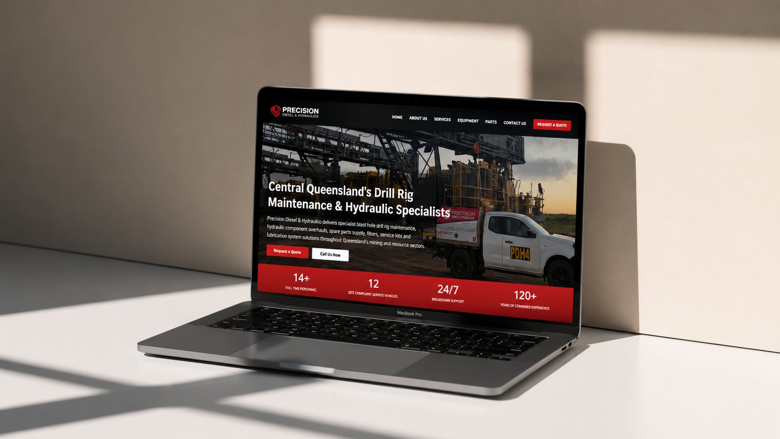 Precision Diesel & Hydraulics website